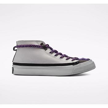 Converse Deck Star Terrain Siva - Damske Mid Tenisky